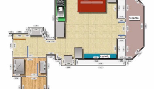 Estudio, balcón