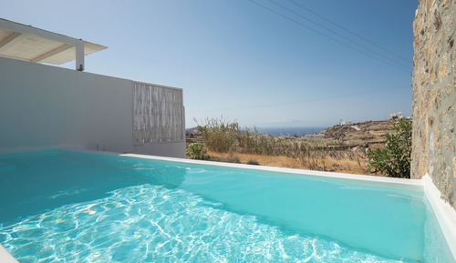 Habitación doble superior, piscina privada, vistas al mar
