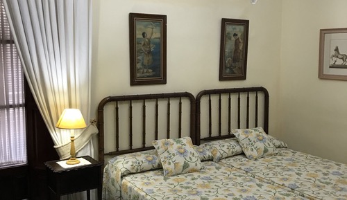 Habitación con 1 cama doble o 2 individuales, vistas al jardín