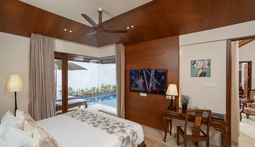 Villa Premium, vistas a la piscina