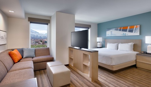 Suite estudio, 1 cama de matrimonio grande con sofá cama