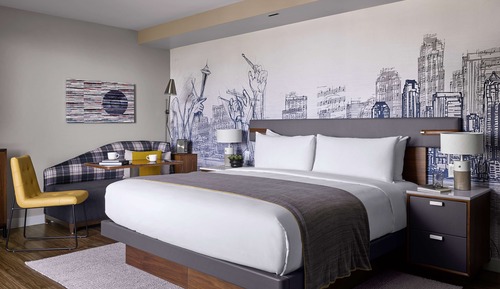 Estudio, 1 cama de matrimonio grande