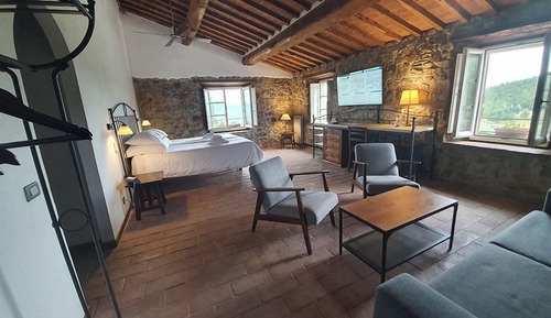 Suite estudio de luna de miel, vistas al jardín