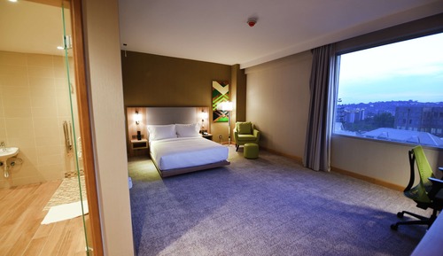Habitación, 1 cama de matrimonio, accesible para personas con discapacidad