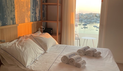 Habitación Deluxe doble, balcón, vistas al mar