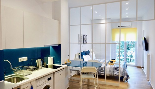 Estudio City, 1 cama doble, no fumadores, balcón