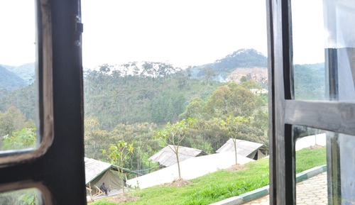 Habitación panorámica doble, 1 cama doble, no fumadores, vistas a la montaña