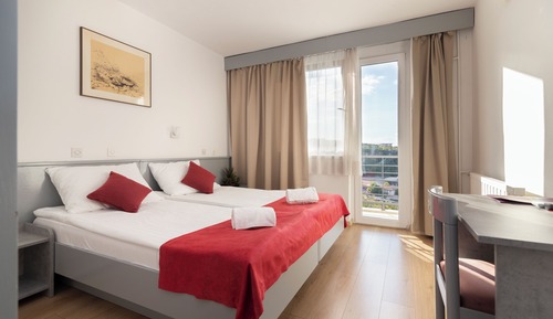 Habitación estándar con 1 cama doble o 2 individuales, balcón