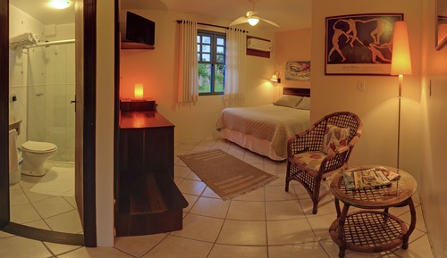 Habitación estándar doble, 1 cama de matrimonio, no fumadores, vistas al jardín