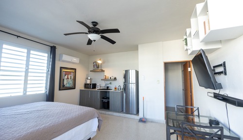 Apartamento tradicional, 1 cama de matrimonio grande, no fumadores, vistas parciales al mar