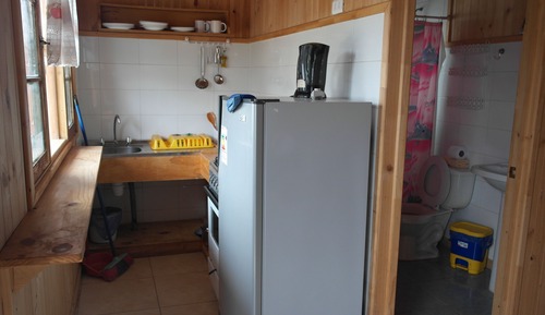 Cabaña familiar, 2 habitaciones, baño privado (5 pax)