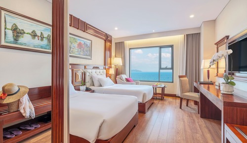Habitación Deluxe con 2 camas individuales, vistas al mar