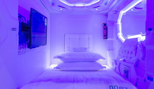 Dormitorio compartido superior, 1 cama individual, vistas a la ciudad