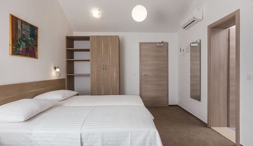 Habitación con 1 cama doble o 2 individuales, vistas al jardín