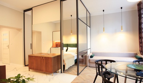 Apartamento Premium, 2 habitaciones, cocina, vistas a la ciudad