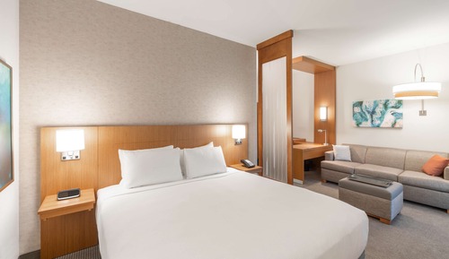 Habitación, 1 cama de matrimonio grande con sofá cama, accesible para personas con discapacidad