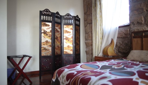 Suite junior, 2 camas individuales, chimenea, vistas al jardín