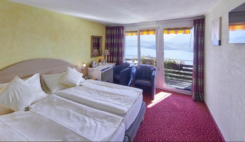 Habitación doble de uso individual, vistas al lago