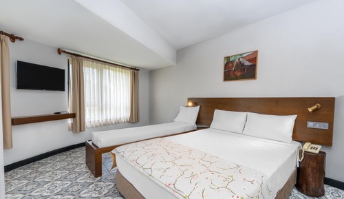 Habitación económica con 2 camas individuales, vistas al jardín