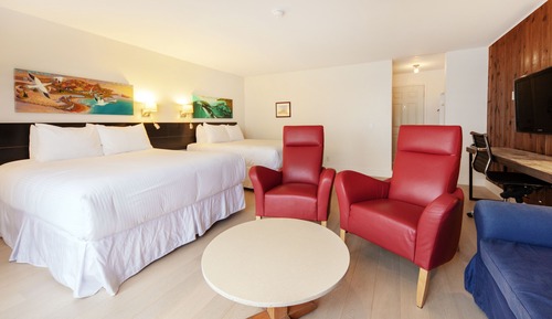 Habitación superior, 2 camas de matrimonio (Percé Rock)