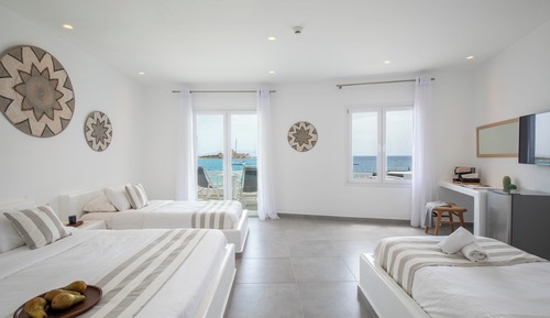 Habitación cuádruple Deluxe, 1 habitación, vistas al mar, mirando al mar