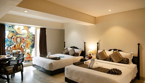 Suite ejecutiva, 2 camas de matrimonio, bañera