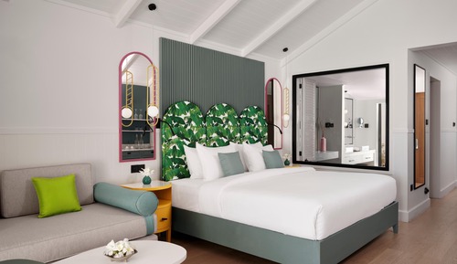 Suite ejecutiva, 1 cama doble con sofá cama (Beach Villa with Private Pool)