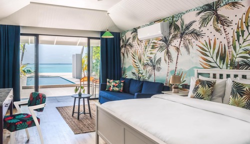 Habitación Deluxe, 1 cama doble con sofá cama (Lagoon Beach Pool Villa)