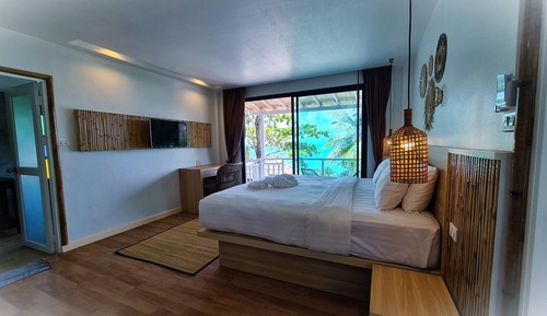 Villa exclusiva, 1 cama de matrimonio grande, vistas al mar
