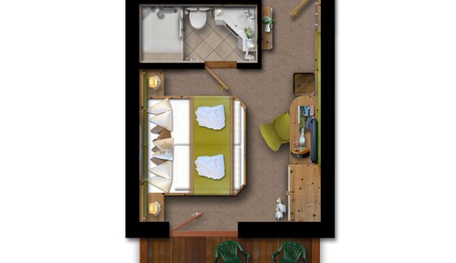 Habitación básica doble
