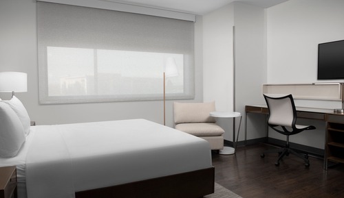Estudio, 1 cama de matrimonio grande con sofá cama