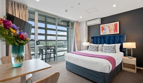 Suite estudio, 1 cama de matrimonio, balcón