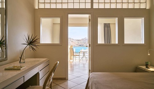 Habitación familiar, vistas al mar