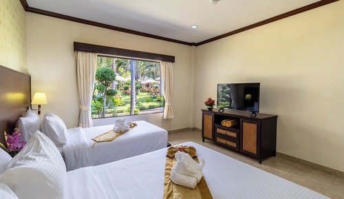 Apartamento Deluxe, 2 camas individuales, vistas al jardín