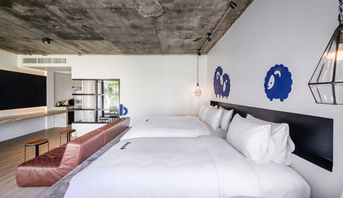 Habitación familiar, vistas al mar