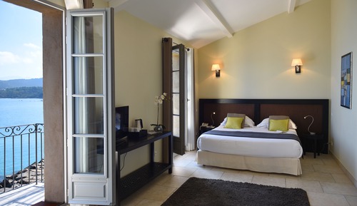 Suite Deluxe, 1 cama de matrimonio grande con sofá cama, vistas al mar
