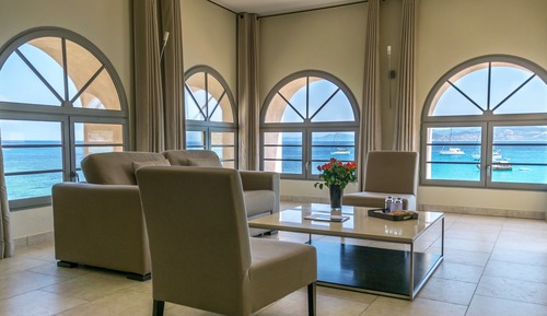 Suite, 1 cama de matrimonio grande con sofá cama, vistas al mar