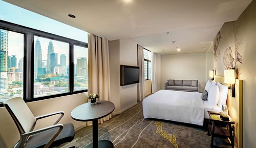 Habitación Deluxe, 1 cama de matrimonio (Twin Tower View)