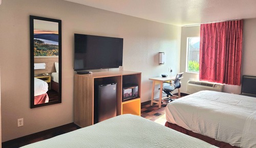 Habitación, 2 camas de matrimonio, no fumadores, frigorífico y microondas