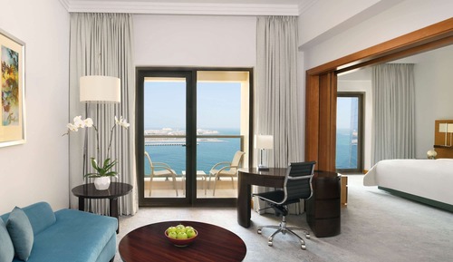 Suite familiar, 1 cama de matrimonio grande, balcón, vistas parciales al mar