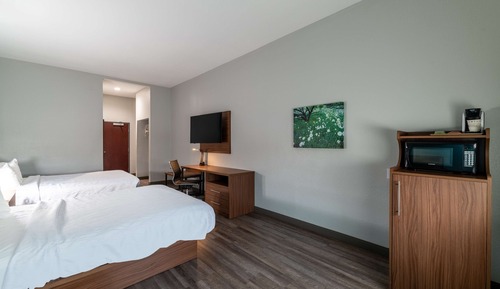 Habitación estándar, 2 camas de matrimonio, no fumadores, frigorífico y microondas