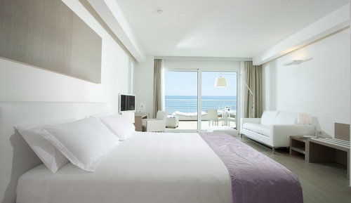 Habitación panorámica doble, vistas al mar (Beach access included)