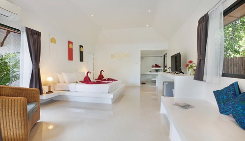 Villa superior, 1 cama de matrimonio grande, habitaciones comunicadas