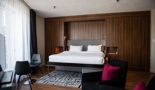 Habitación panorámica, 1 cama de matrimonio grande, vistas a la ciudad, planta ejecutiva