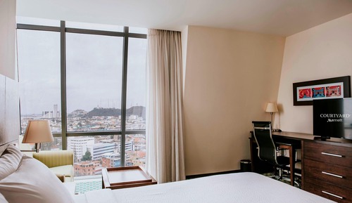 Habitación, 1 cama de matrimonio grande, vistas a la ciudad