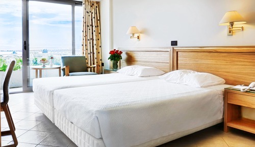Habitación estándar con 1 cama doble o 2 individuales, vistas al jardín