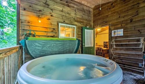 Cabaña estándar, 1 cama de matrimonio grande, no fumadores, frigorífico y microondas