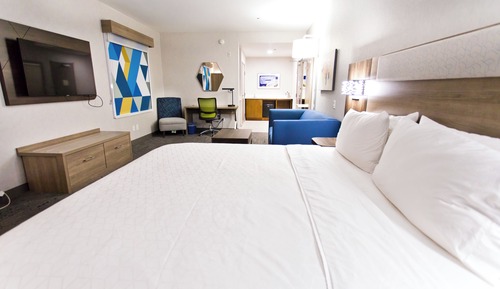 Suite, 1 cama de matrimonio grande, accesible para personas con discapacidad (Comm, Tub)
