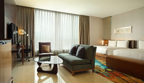 Habitación ejecutiva, 2 camas de matrimonio, acceso al Business Lounge