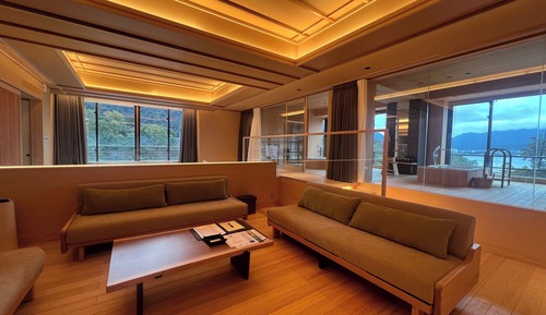 Ocean View Royal Suite Twin Room Senzan (With Open Air Bath & Sauna) 100m2